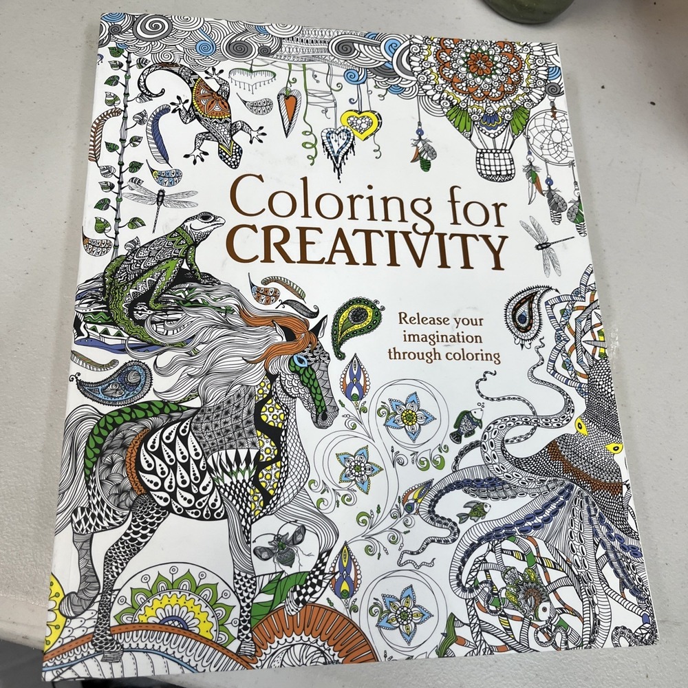 Adult Coloring for Creativity Book 288 Pages  New Copyright 2015
